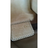 Christian Dior Babe Shopping Bag aus Leder in Beige
