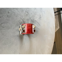 Hermès Collier de Chien Armband in Pelle in Rosso