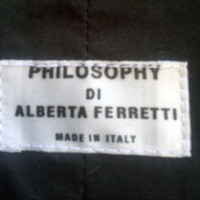 Philosophy Di Alberta Ferretti GIACCA DI PELLE NERA DI FILOSOFIA