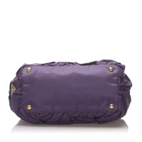 Prada Tote Bag aus Baumwolle in Violett