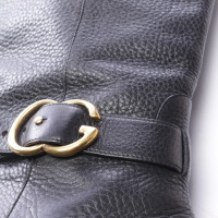 Gucci Stiefel aus Leder in Schwarz