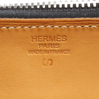 Hermès Paris Bombay Leer in Zwart