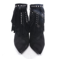 Saint Laurent Bottines en Cuir en Noir