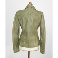 Balenciaga Jacket/Coat Leather in Olive