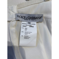Dolce & Gabbana Vestito in Seta in Bianco