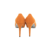 Kennel & Schmenger Pumps/Peeptoes aus Leder in Orange