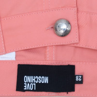 Moschino Hose aus Baumwolle in Orange