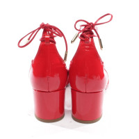 Aquazzura Pumps/Peeptoes aus Leder in Rot