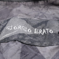 Giorgio Brato Jacke/Mantel aus Leder in Schwarz