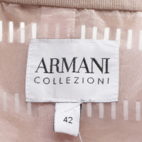 Armani Collezioni Veste/Manteau en Cuir en Beige