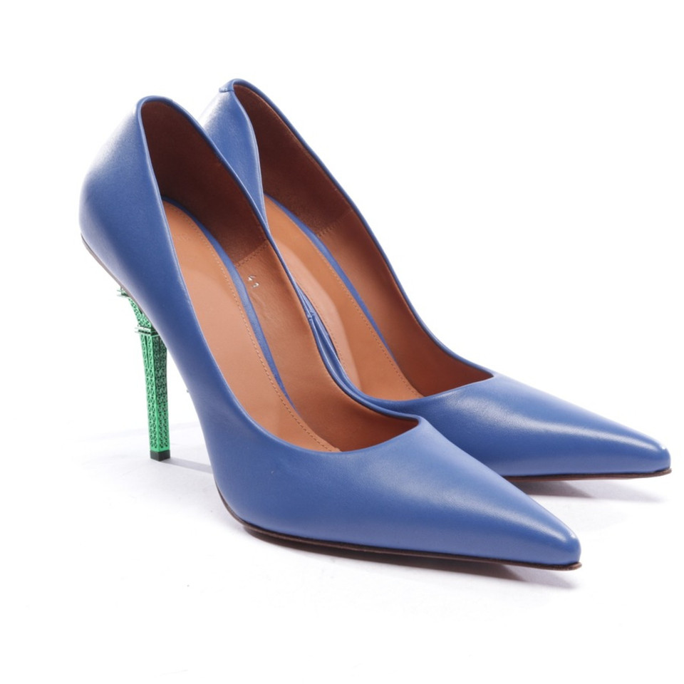 Vetements Pumps/Peeptoes aus Leder in Blau