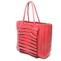 Dolce & Gabbana Shopper aus Leder in Rot