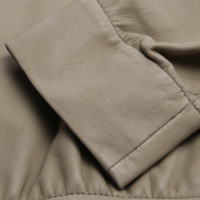 Brunello Cucinelli Jacket/Coat Leather in Olive