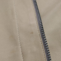 Brunello Cucinelli Jacket/Coat Leather in Olive
