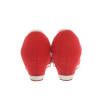 Lacoste Chaussures compensées en Rouge