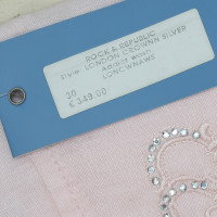 Rock & Republic Hose aus Baumwolle in Rosa / Pink