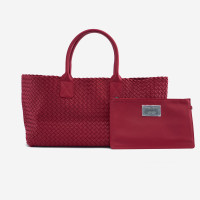 Bottega Veneta Medium Cabat  Bag 40 aus Leder in Rot