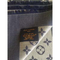 Louis Vuitton Monogram Tuch en Soie en Bleu