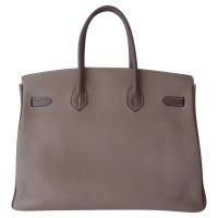 Hermès Birkin Bag aus Leder in Grau