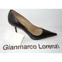 Gianmarco Lorenzi Pumps/Peeptoes Leather in Brown