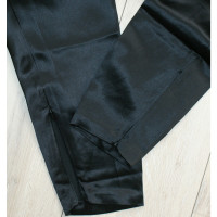 Balmain X H&M Paire de Pantalon en Soie en Noir