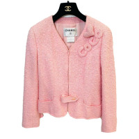 Chanel Jas/Mantel Katoen in Roze