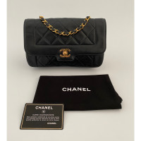 Chanel Diana Leer in Zwart