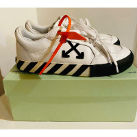 Off White Trainers Leather in White