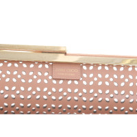 Jimmy Choo Clutch aus Leder in Nude