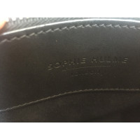 Sophie Hulme Handtasche aus Leder in Schwarz