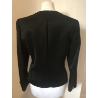Yves Saint Laurent Giacca/Cappotto in Viscosa in Nero