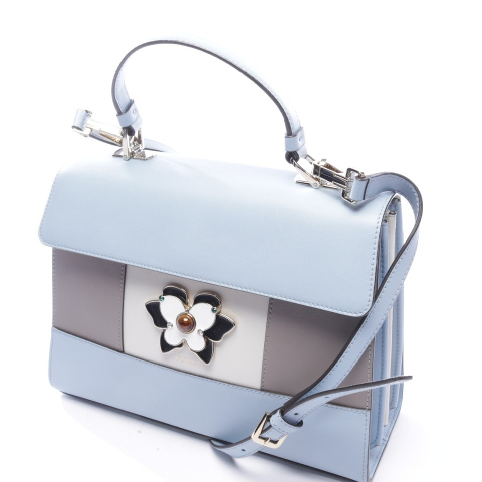 Furla Handtasche aus Leder in Blau