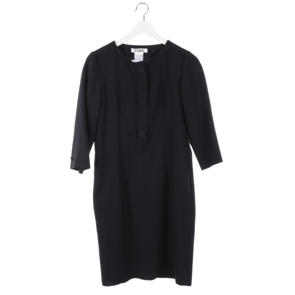 Chloé Kleid aus Wolle in Schwarz