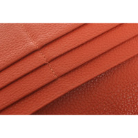 Longchamp Tasje/Portemonnee Leer in Oranje