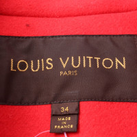 Louis Vuitton Jacke/Mantel aus Wolle in Rot