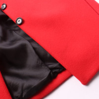 Louis Vuitton Jacke/Mantel aus Wolle in Rot