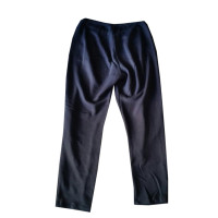 Max Mara Paire de Pantalon en Coton en Bleu