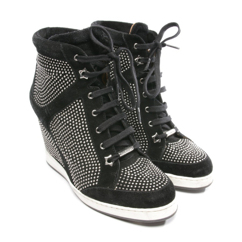 Jimmy Choo Trainers Leather in Black 