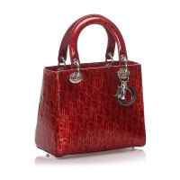 Christian Dior Lady Dior aus Lackleder in Rot
