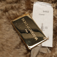 Dolce & Gabbana Jas/Mantel Leer in Bruin
