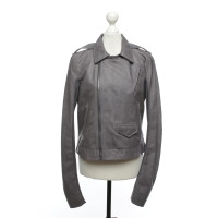 Rick Owens Jacket/Coat Leather in Grey