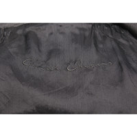 Rick Owens Jacke/Mantel aus Leder in Grau