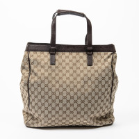 Gucci Schoudertas Canvas in Beige