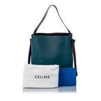 Céline Twisted Cabas Tote Leather in Blue