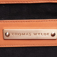 Thomas Wylde Clutch aus Leder in Braun
