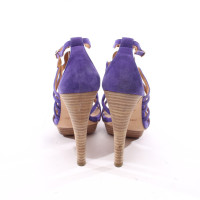 Hermès Sandals Leather in Violet