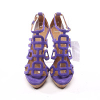 Hermès Sandals Leather in Violet