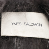 Yves Salomon Weste in Grau