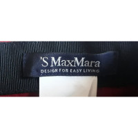 S Max Mara Rock aus Baumwolle in Rot