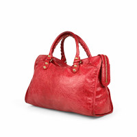 Balenciaga City Bag Leer in Rood